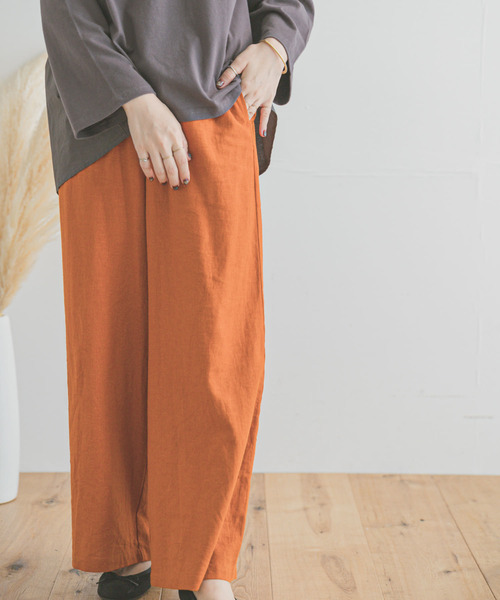 「ITEMS URBANRESEARCH」 イージーパンツ FREE ライトベージュ レディース_画像4