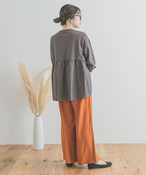 「ITEMS URBANRESEARCH」 イージーパンツ FREE ライトベージュ レディース_画像7