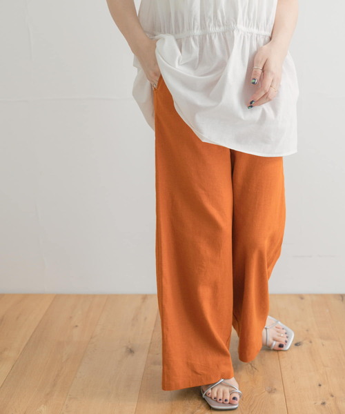 「ITEMS URBANRESEARCH」 イージーパンツ FREE ライトベージュ レディース_画像8