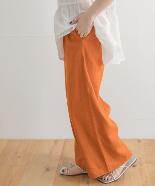 「ITEMS URBANRESEARCH」 イージーパンツ FREE ライトベージュ レディース_画像9