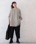 ブラウス シャツ 黒に合わせたい、チェックのシ...の詳細画像5