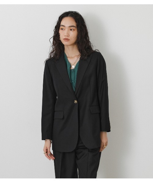 「crie conforto」 テーラードジャケット LARGE キャメル レディース_画像4