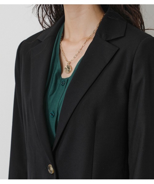 「crie conforto」 テーラードジャケット LARGE キャメル レディース_画像7