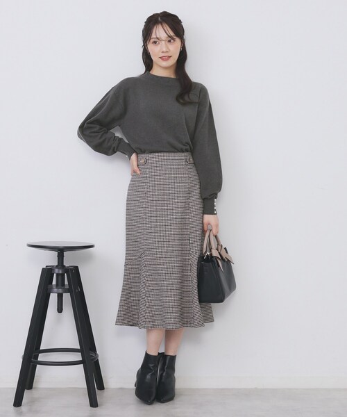 index（インデックス） ニット セーター ふんわりボトルネック