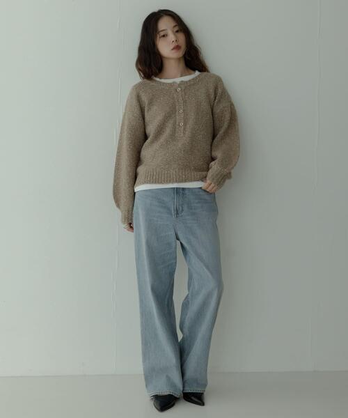 URBAN RESEARCH Sonny Label ニット セーター ヘンリーネックニット
