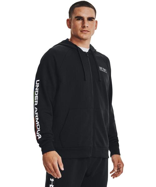 UNDER ARMOUR ブラック ジップアップ XL UNDER ARMOUR（アンダーアーマー） ジップアップパーカー M ブラック