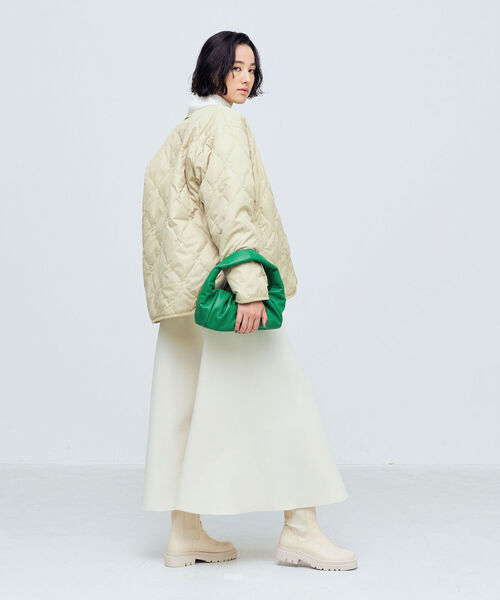 「TAION」 ダウンジャケット「NOLLEY’Sコラボ」 FREE ベージュ レディース_画像3