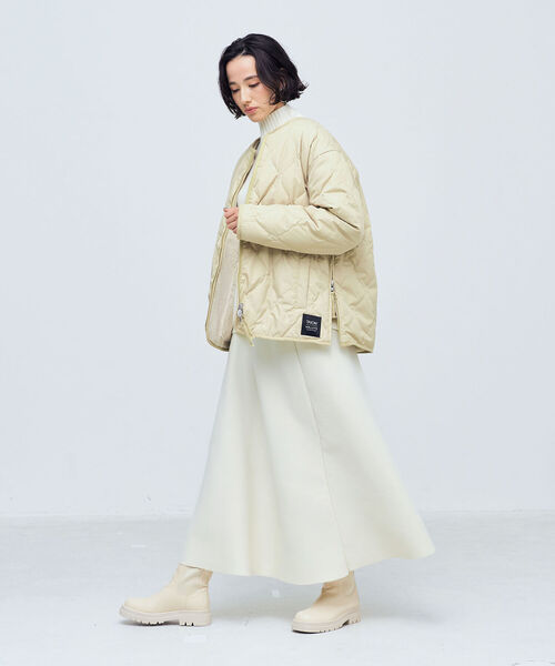 「TAION」 ダウンジャケット「NOLLEY’Sコラボ」 FREE ベージュ レディース_画像4