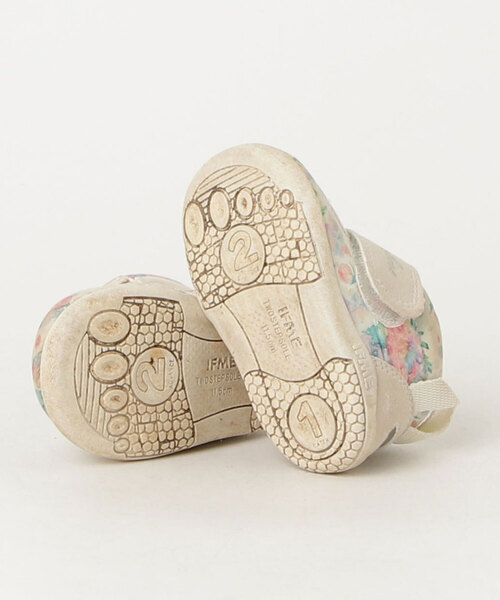 「IFME」 「KIDS」ローカットスニーカー 11.5cm ベージュ キッズ_画像3