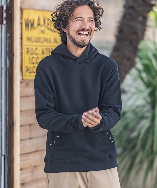 「felkod」 プルオーバーパーカー S トップグレー メンズ_画像4