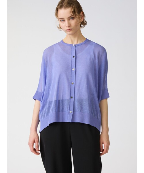 「mizuiroind」 半袖ニット - ベージュ レディース_画像4