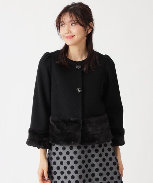 TO BE CHIC（トゥー ビー シック） ノーカラージャケット FREE