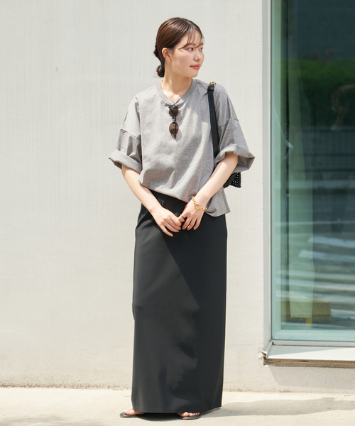 「Plage」 7分袖カットソー FREE チャコールグレー レディース_画像2