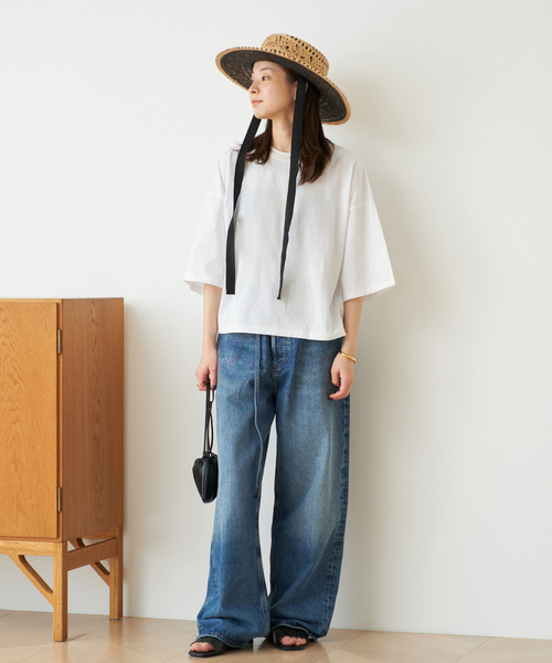 「Plage」 7分袖カットソー FREE チャコールグレー レディース_画像4