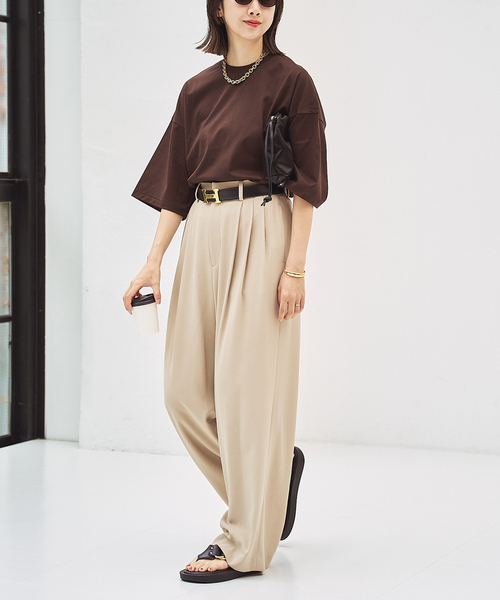 「Plage」 7分袖カットソー FREE チャコールグレー レディース_画像7