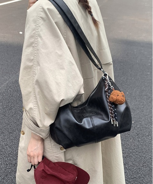 CHANEL ダークブラウン ショルダーバッグ ワンハンドルバッグ y2k FREE STYLISTS ショルダーバッグ バッグ Y2K 大容量バッグ ショルダー