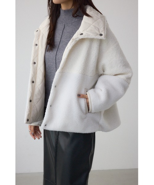 セール✨️新品 タグ付き マウジー ボア コート リバーシブル ジャケット AZUL BY MOUSSY（アズールバイマウジー） ブルゾン アウター