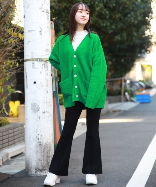 「WESTSEA」 「cathy’s closet」ニットカーディガン M グレイッシュベージュ メンズ_画像8