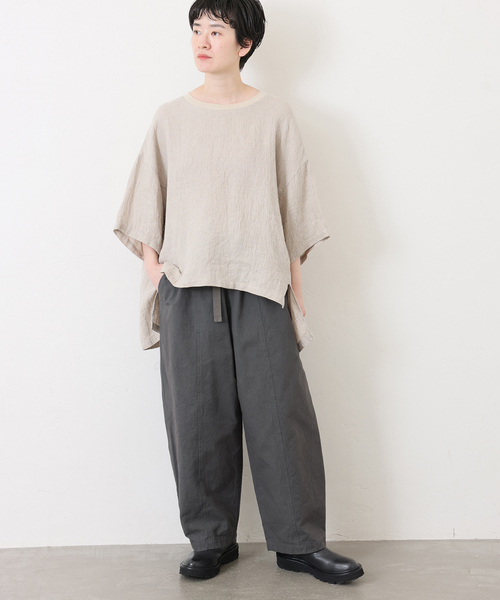 「JOURNAL STANDARD LUXE」 イージーパンツ FREE チャコールグレー レディース_画像2