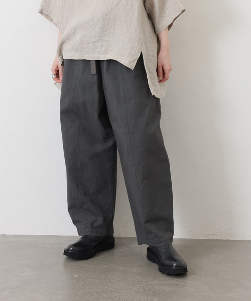 「JOURNAL STANDARD LUXE」 イージーパンツ FREE チャコールグレー レディース_画像4