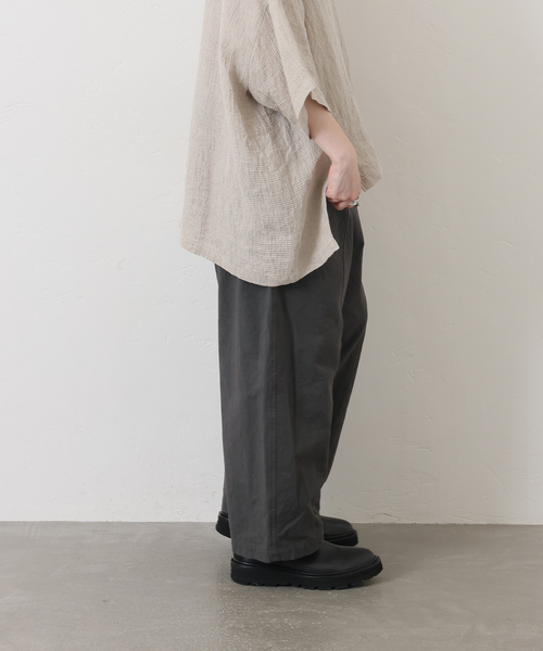 「JOURNAL STANDARD LUXE」 イージーパンツ FREE チャコールグレー レディース_画像6