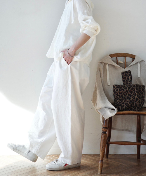 「JOURNAL STANDARD LUXE」 イージーパンツ FREE チャコールグレー レディース_画像7