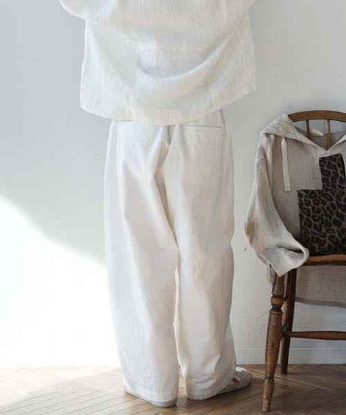 「JOURNAL STANDARD LUXE」 イージーパンツ FREE チャコールグレー レディース_画像9