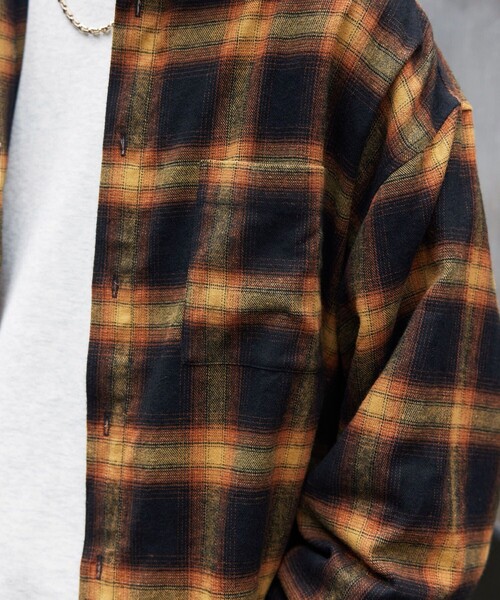 「PUBLUX」 長袖シャツ MEDIUM ブラック メンズ_画像3