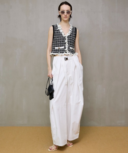 MAISON SPECIAL（メゾンスペシャル） ベスト ジレ Tweed Knit Vest