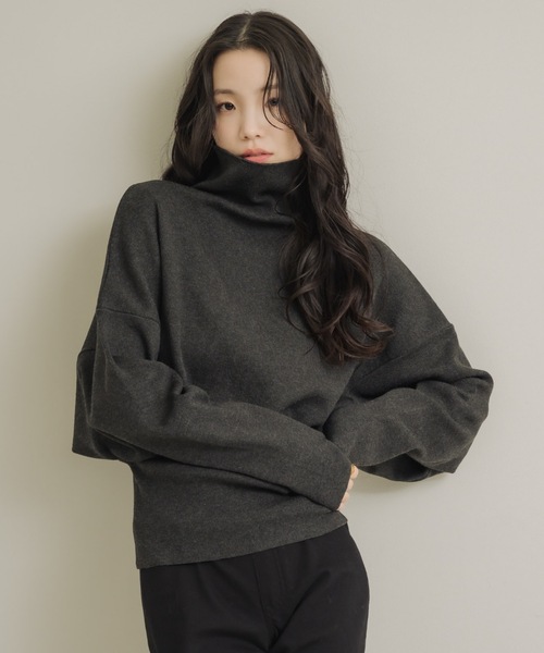 【美品】TFW49 ハイネックニットセーター NEUNA（ヌナ） ニット セーター ハイネックドルマンニット レディース