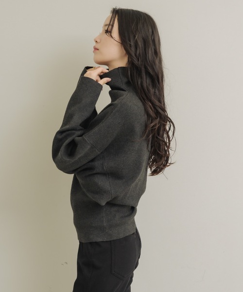 NEUNA（ヌナ） ニット セーター ハイネックドルマンニット レディース