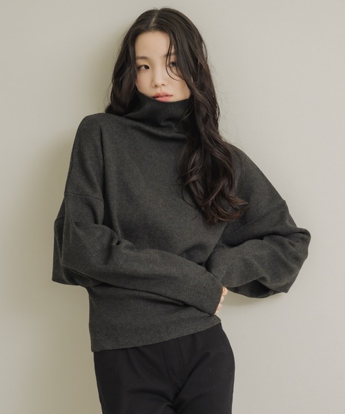 NEUNA（ヌナ） ニット セーター ハイネックドルマンニット レディース