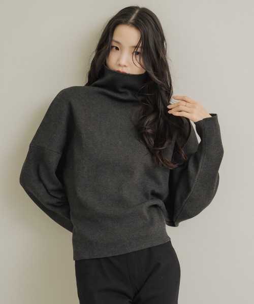 NEUNA（ヌナ） ニット セーター ハイネックドルマンニット レディース