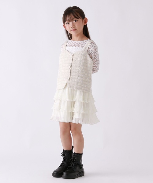 REPIPI ARMARIO 女の子 セレモニー セットアップ キャメル M repipi armario（レピピアルマリオ） ワンピース 「10C REPIPI