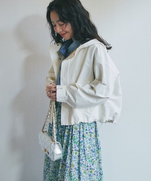 ラブティックボンボン ギャザーボリュームブルゾン ベージュ ギャザーボリュームブルゾン | La boutique BonBon(ラブティック