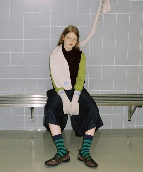 「ROCKFISH WEATHERWEAR」 マフラー FREE グレー レディース_画像10