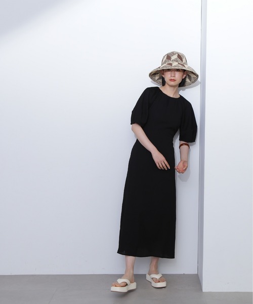 「N.（N. Natural Beauty Basic）」 半袖ワンピース SMALL ブルー レディースの画像