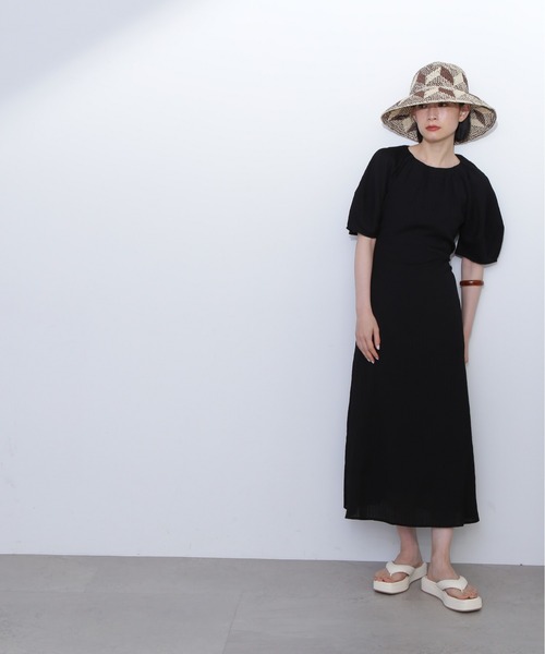 「N.（N. Natural Beauty Basic）」 半袖ワンピース SMALL ブルー レディースの画像