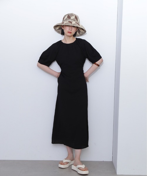 「N.（N. Natural Beauty Basic）」 半袖ワンピース SMALL ブルー レディースの画像