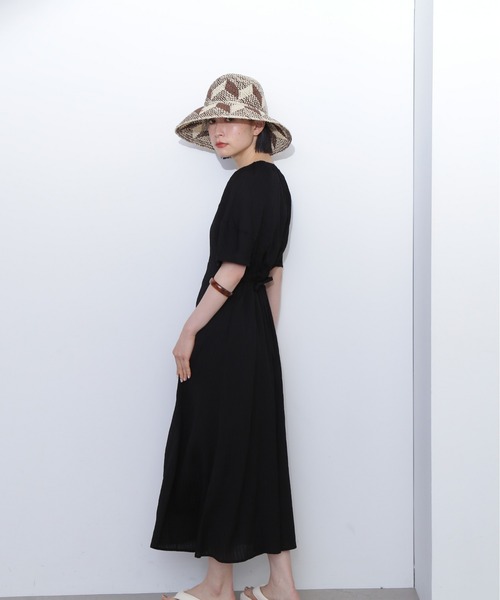 「N.（N. Natural Beauty Basic）」 半袖ワンピース SMALL ブルー レディースの画像
