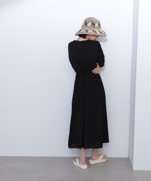 「N.（N. Natural Beauty Basic）」 半袖ワンピース SMALL ブルー レディースの画像
