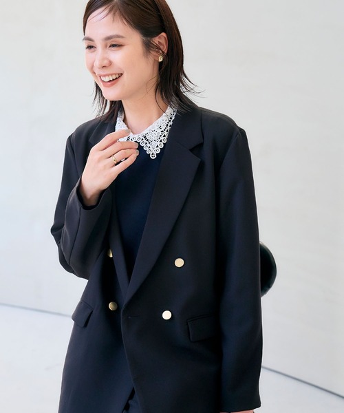 フォクシー テーラードジャケット ロング丈　36 ブラック フォクシー テーラードジャケット ロング丈 36 ブラック フォクシー