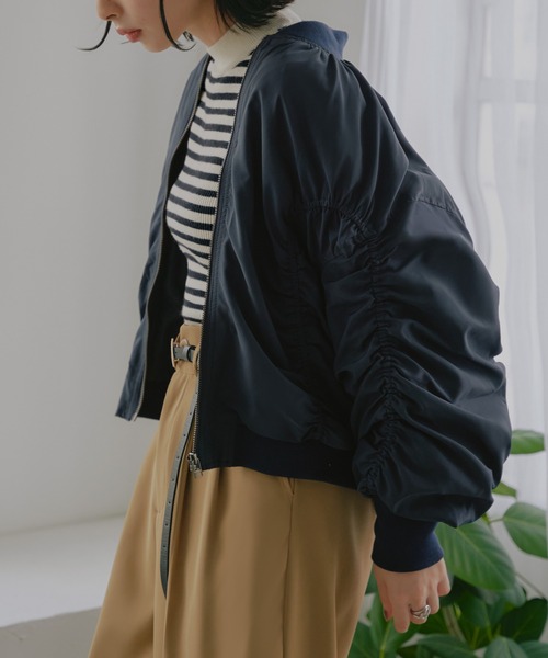 「RUIRUE BOUTIQUE」 ブルゾン S カーキ レディース_画像3