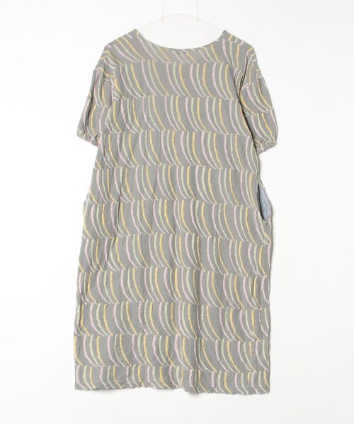「Sally Scott」 半袖ワンピース M グレー レディース_画像2
