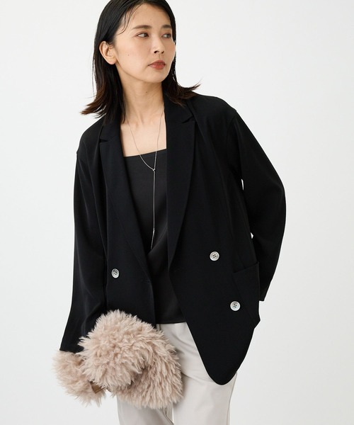 「BARNYARDSTORM」 テーラードジャケット 0 チャコール レディース_画像3