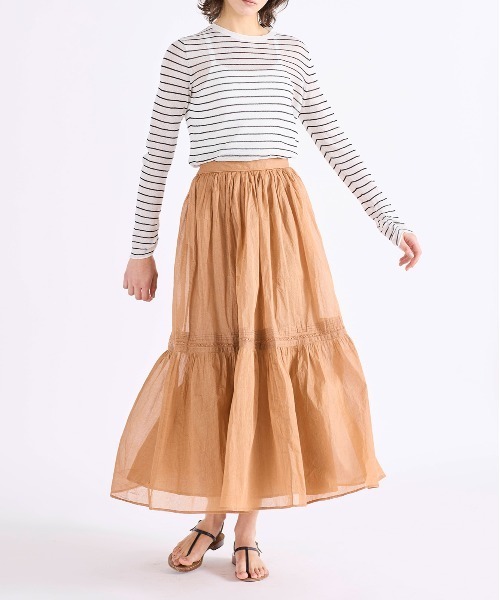 Marilyn Moon（マリリンムーン） ロング スカート sheer starched