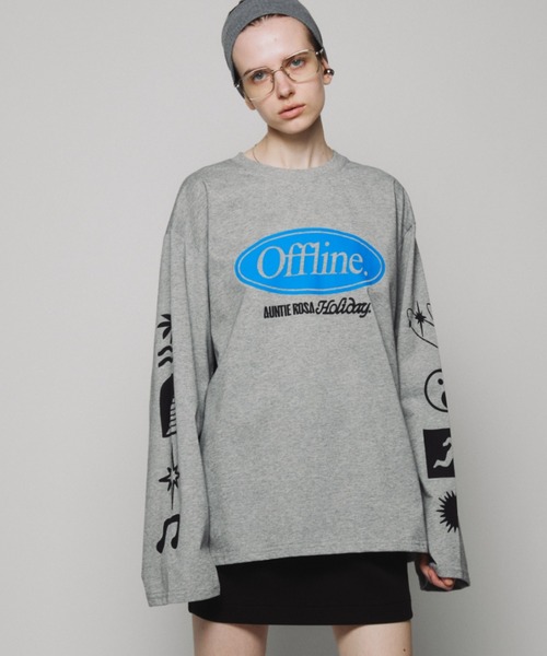 HOLIDAY ☆ ロンティー SAINT Mxxxxxx A CHEAP HLDY Long sleeve T-shirt （White） -FASCINATE