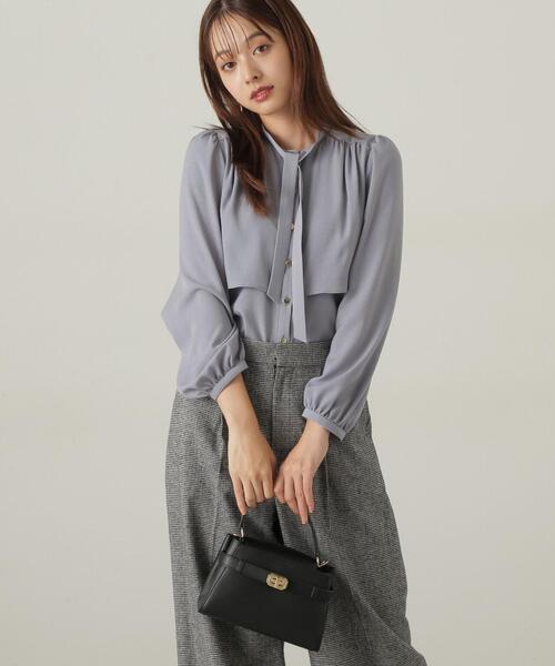 「PROPORTION BODY DRESSING」 長袖ブラウス SMALL ブラック レディース_画像3