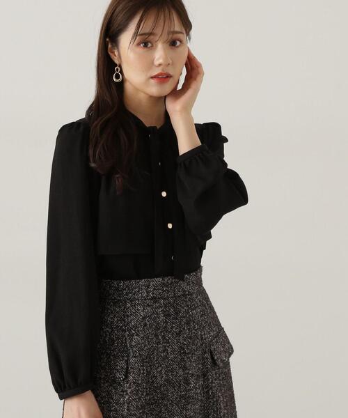 「PROPORTION BODY DRESSING」 長袖ブラウス SMALL ブラック レディース_画像5