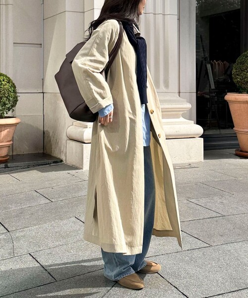 fredy emue（フレディエミュ） ステンカラーコート コート リネン混